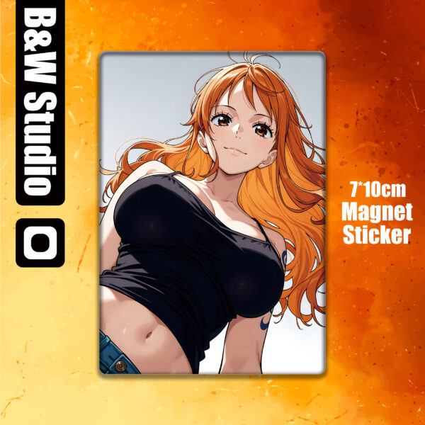 Nami&Pikachu Magnet Sticker