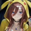 Pikachu Girls-Miku Nakano 3D Painting