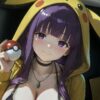 Pikachu Girls-Fern 3D Painting