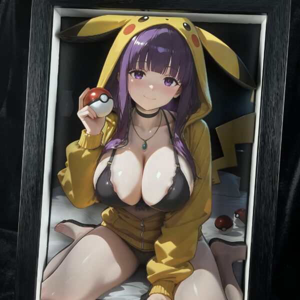 Pikachu Girls-Fern 3D Painting