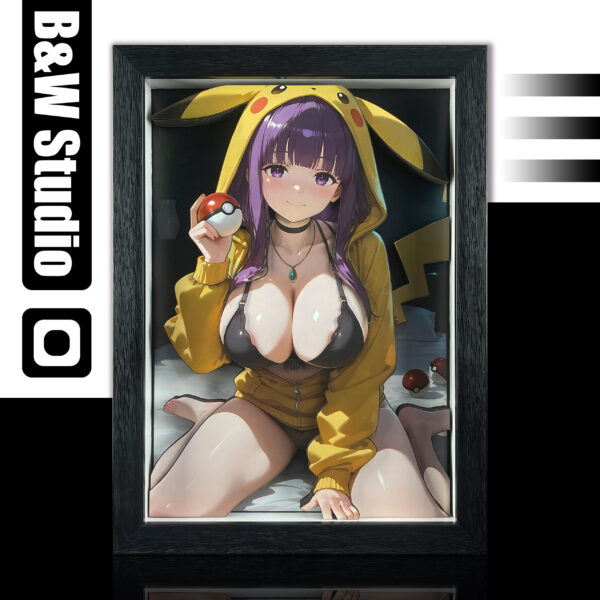 Pikachu Girls-Fern 3D Painting