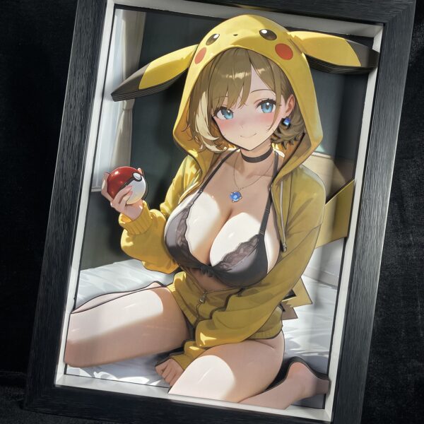 Pikachu Girls-Serena 3D Painting