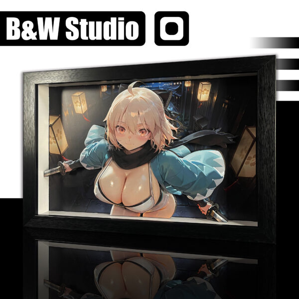 Okita Souji 3D Painting