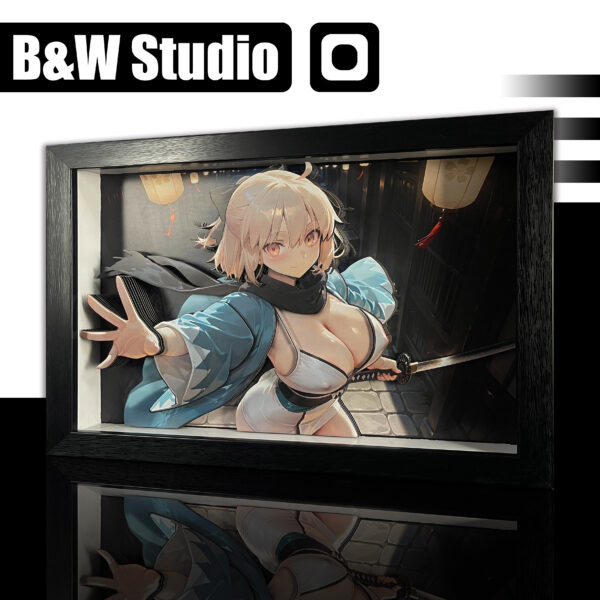 Okita Souji 3D Painting