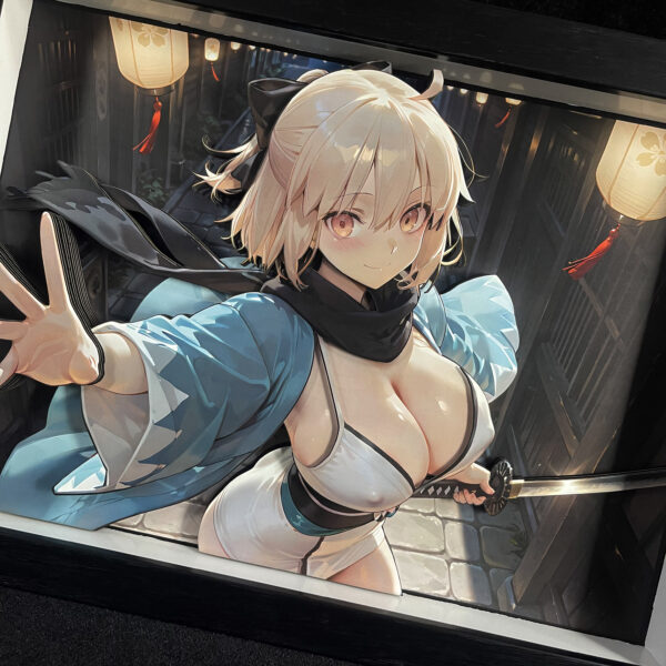 Okita Souji 3D Painting